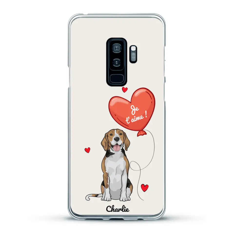 Chien avec ballon - Coque de téléphone personnalisée