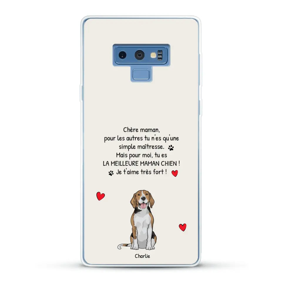 Meilleure maman chien du monde - Coque de téléphone personnalisée