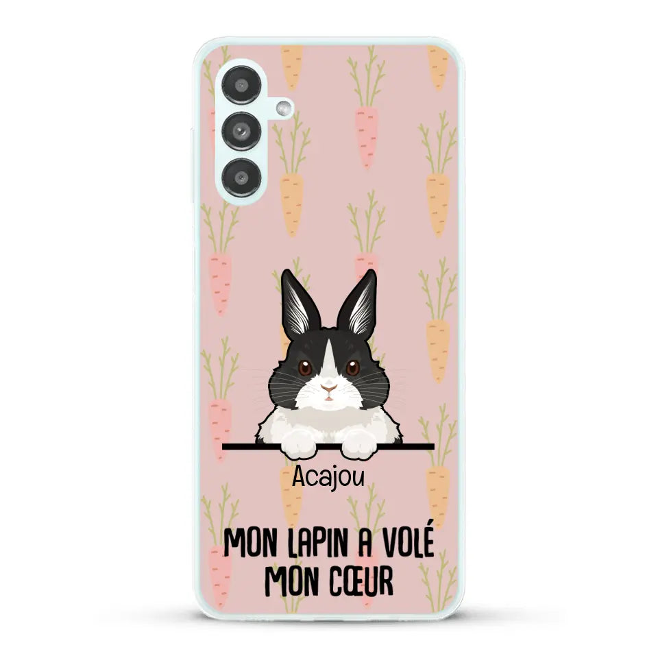 Mon lapin a volé mon cœur - Coque de téléphone personnalisée