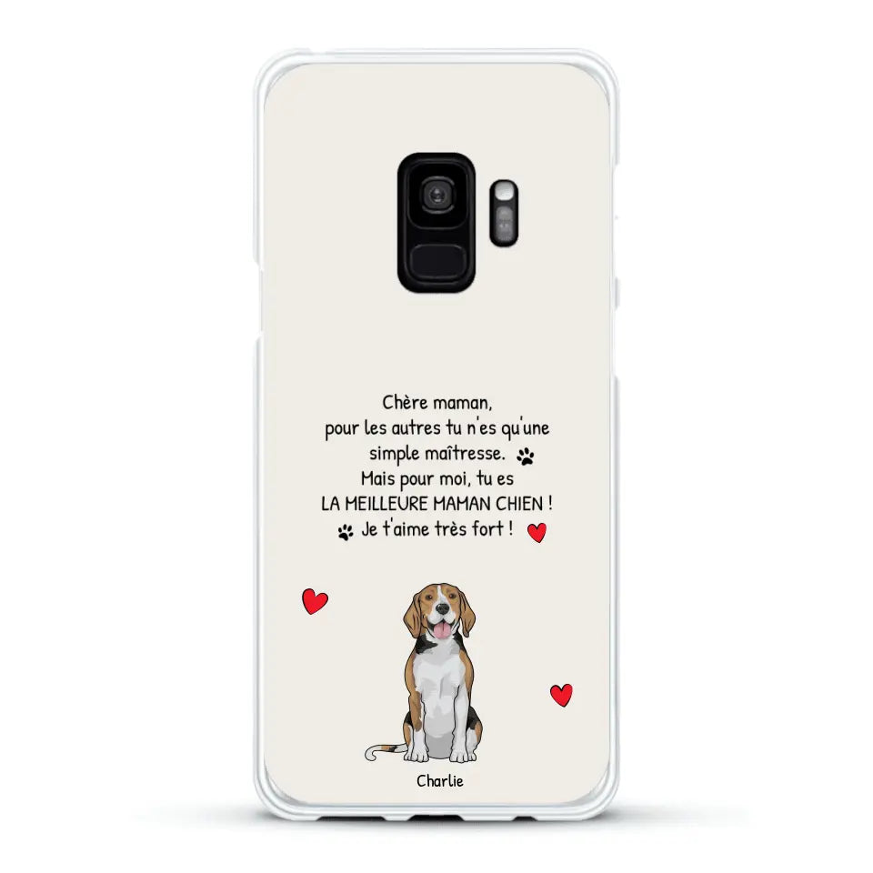 Meilleure maman chien du monde - Coque de téléphone personnalisée