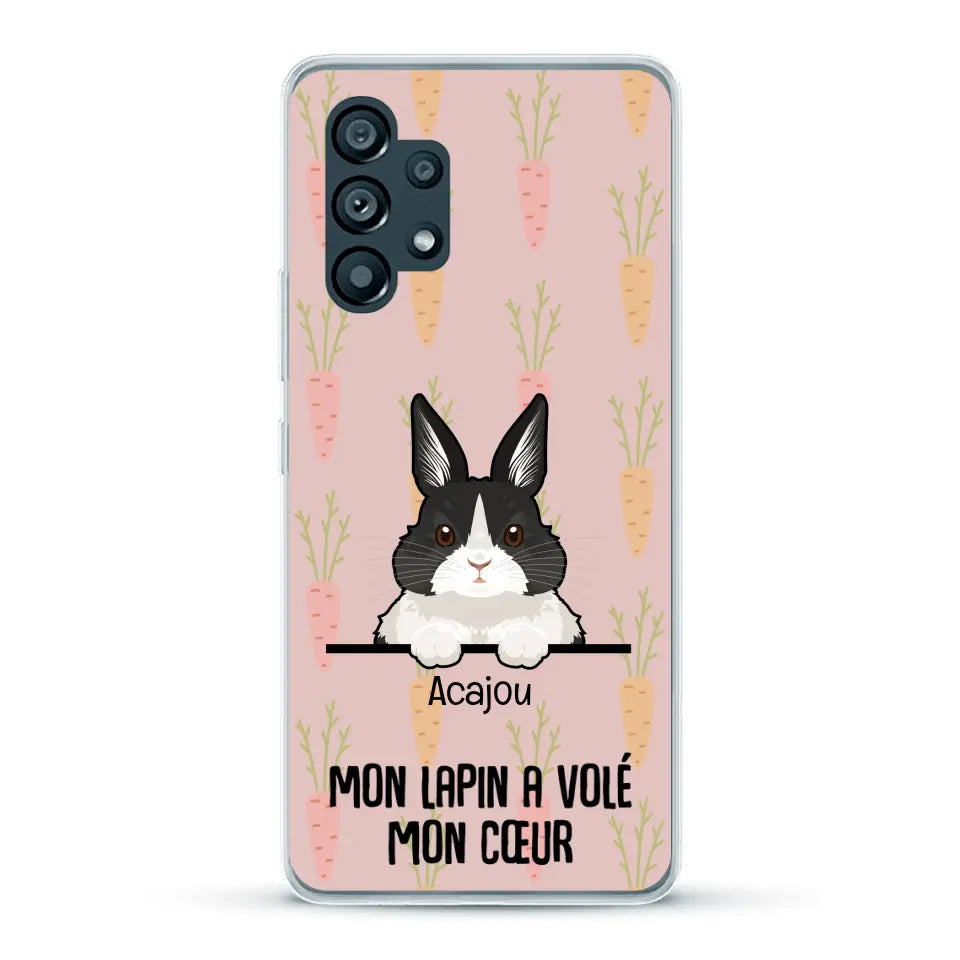Mon lapin a volé mon cœur - Coque de téléphone personnalisée