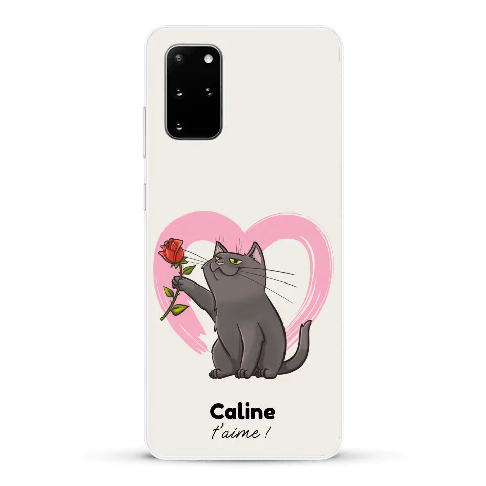 Ton chat t'aime - Coque de téléphone personnalisée