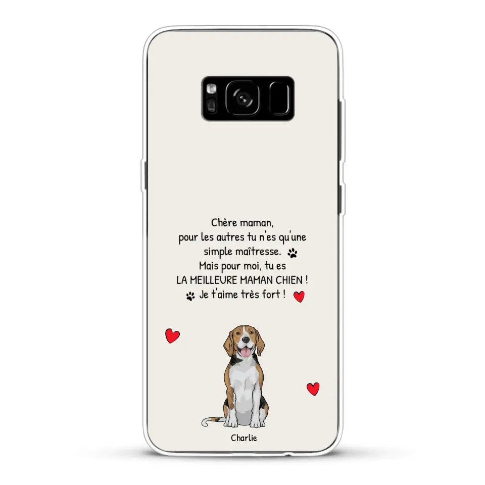 Meilleure maman chien du monde - Coque de téléphone personnalisée