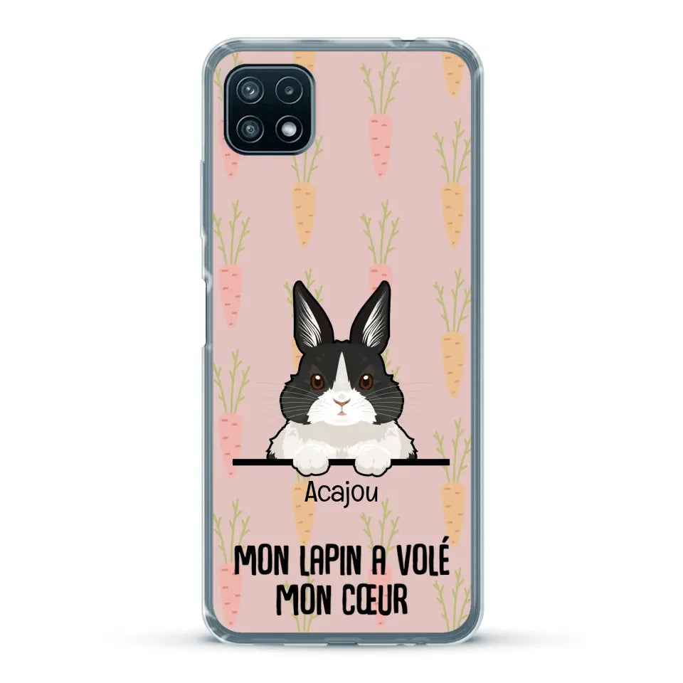 Mon lapin a volé mon cœur - Coque de téléphone personnalisée