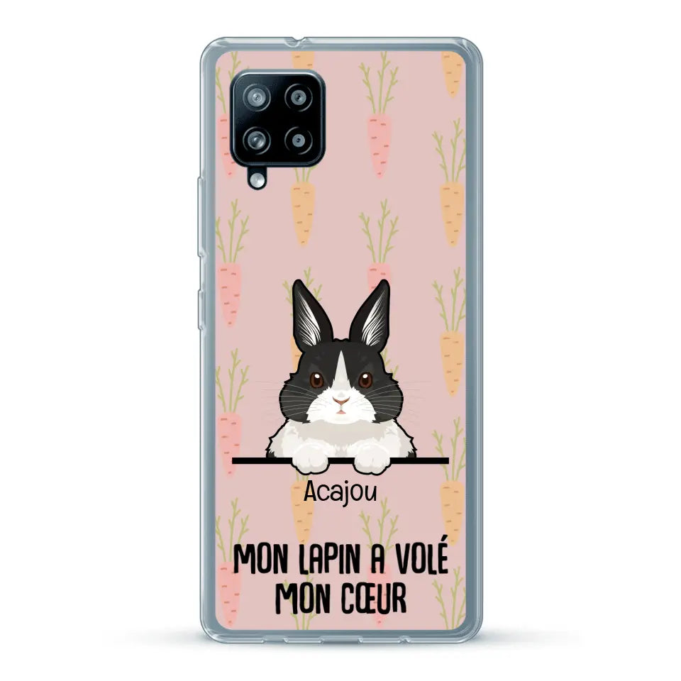 Mon lapin a volé mon cœur - Coque de téléphone personnalisée