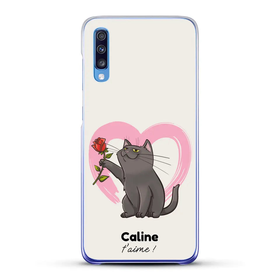 Ton chat t'aime - Coque de téléphone personnalisée