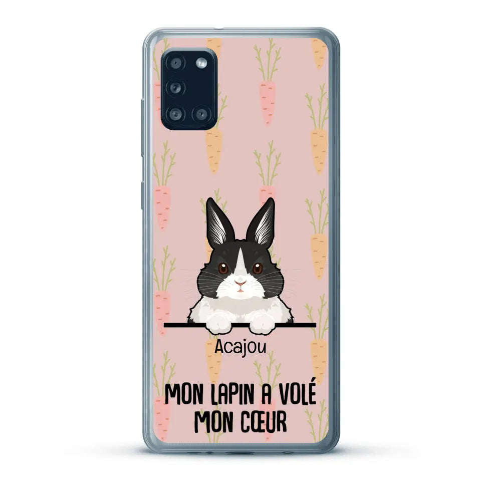 Mon lapin a volé mon cœur - Coque de téléphone personnalisée