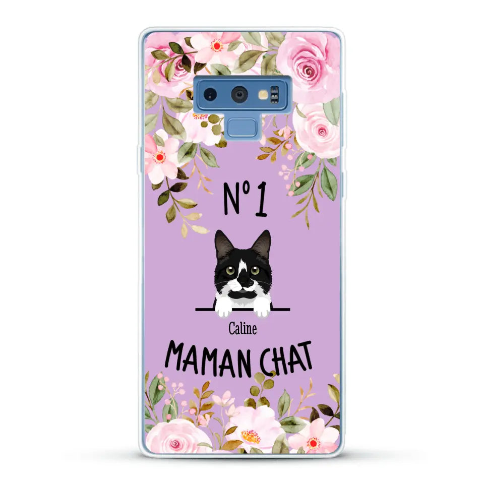 Maman chat N° 1 - Coque de téléphone personnalisée