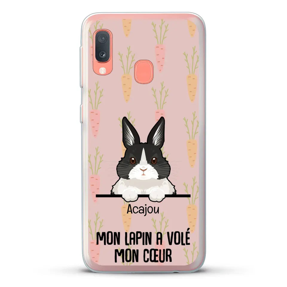 Mon lapin a volé mon cœur - Coque de téléphone personnalisée