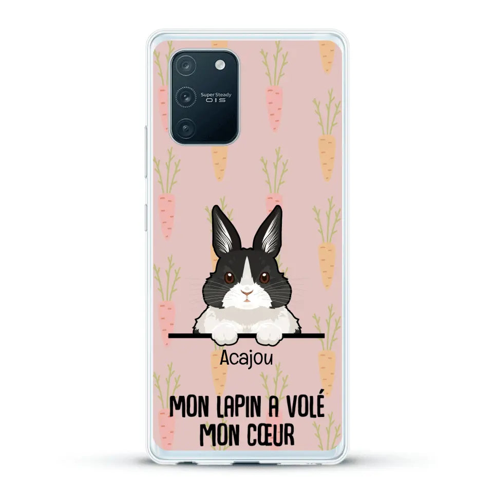 Mon lapin a volé mon cœur - Coque de téléphone personnalisée