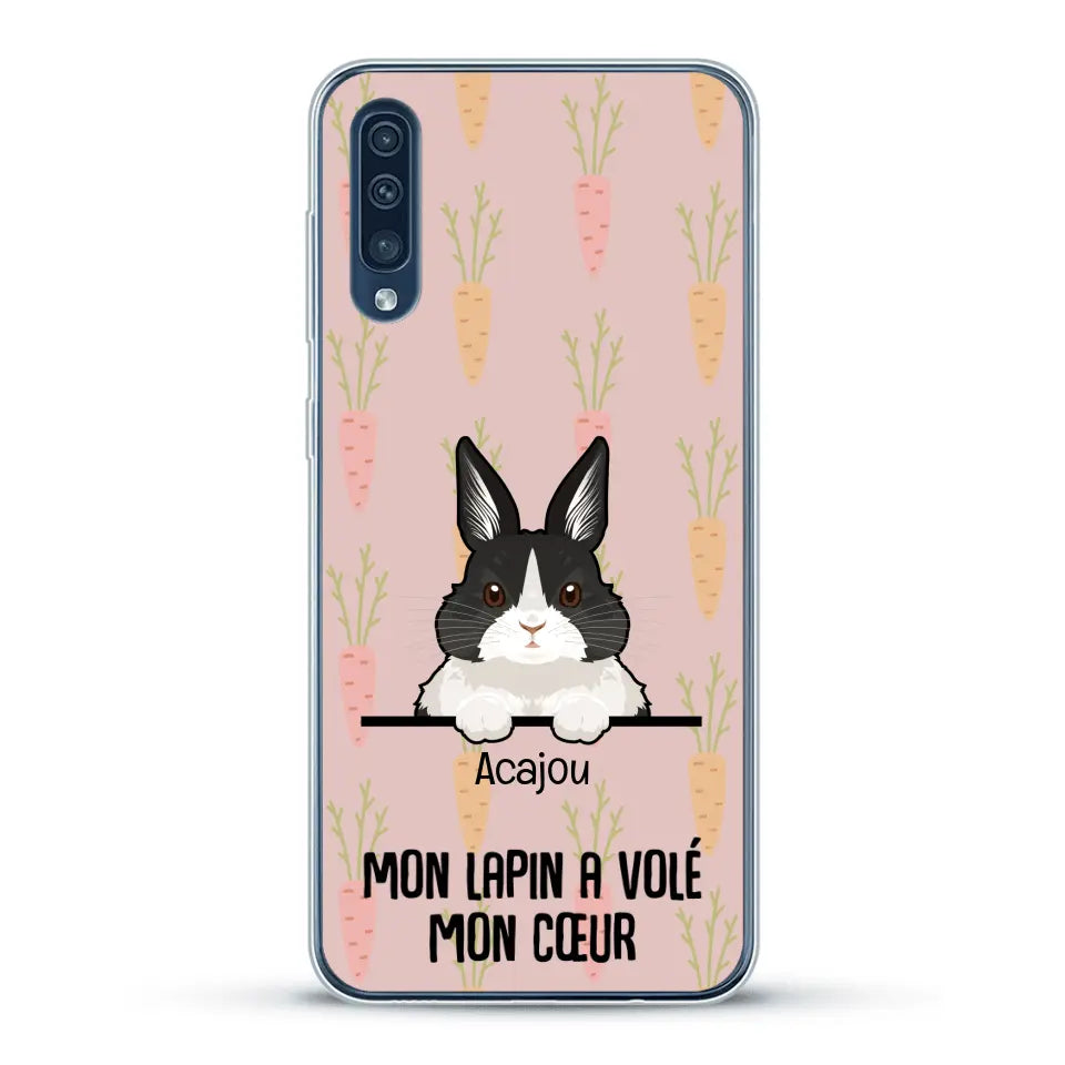 Mon lapin a volé mon cœur - Coque de téléphone personnalisée