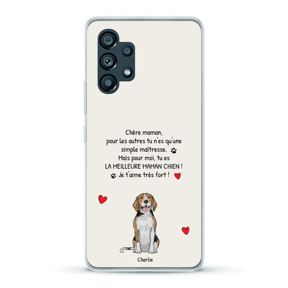 Meilleure maman chien du monde - Coque de téléphone personnalisée