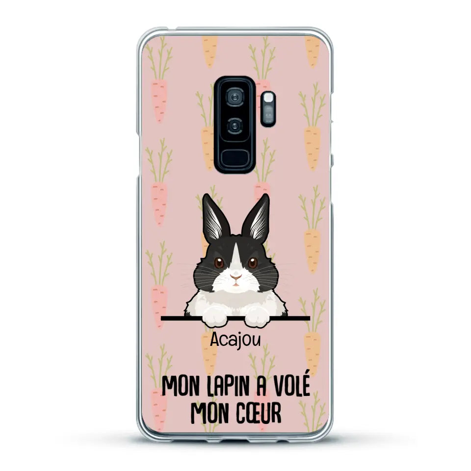 Mon lapin a volé mon cœur - Coque de téléphone personnalisée