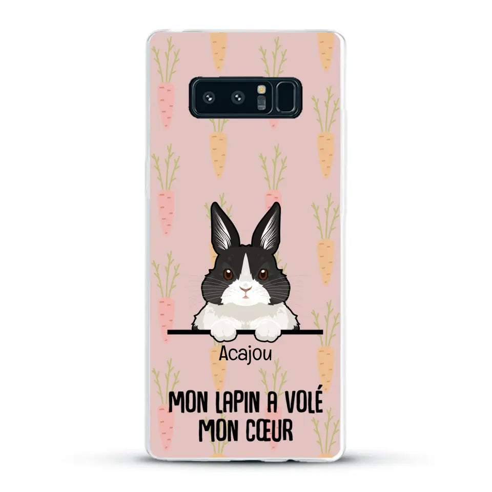 Mon lapin a volé mon cœur - Coque de téléphone personnalisée