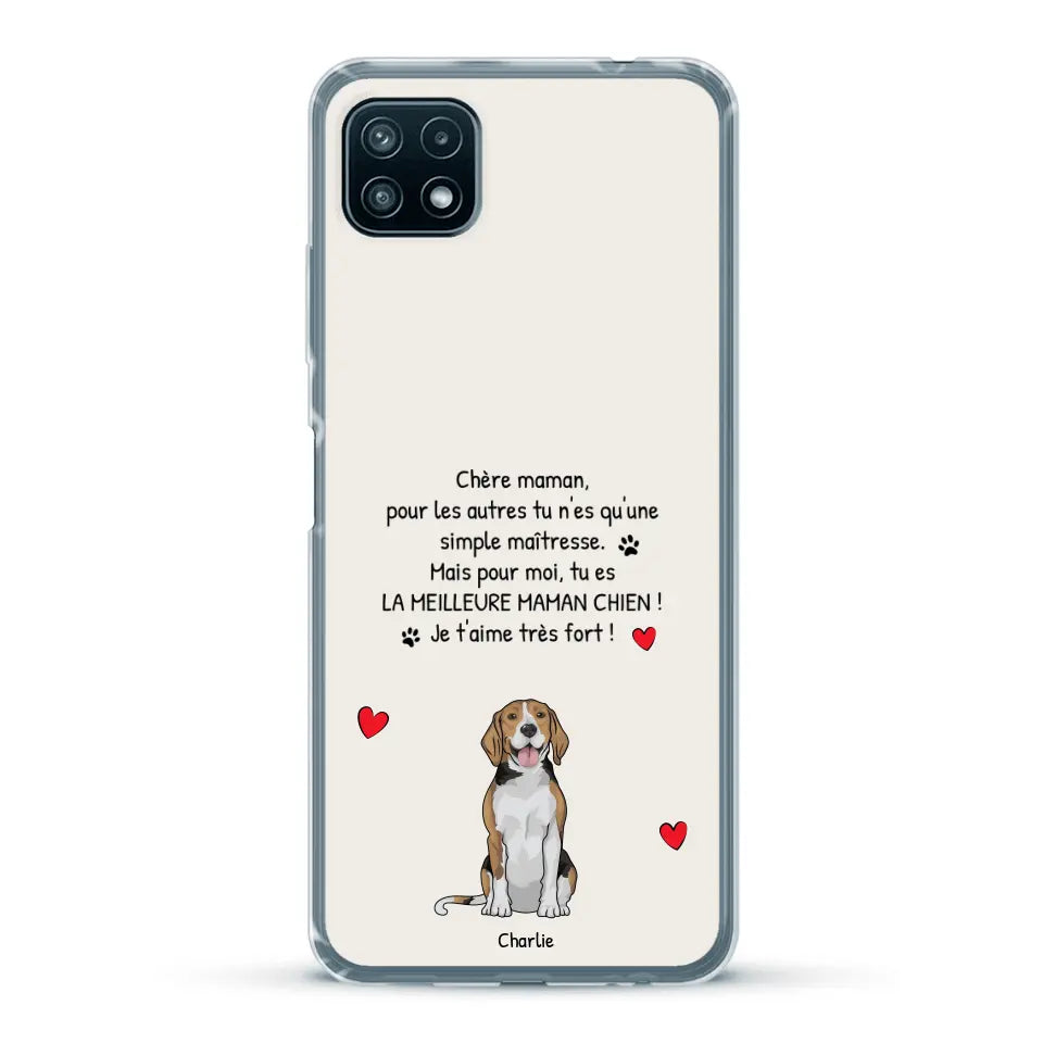 Meilleure maman chien du monde - Coque de téléphone personnalisée