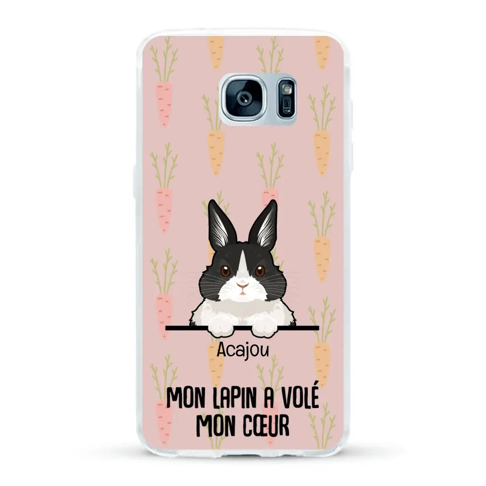 Mon lapin a volé mon cœur - Coque de téléphone personnalisée