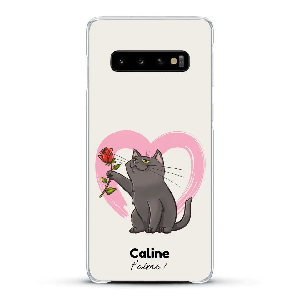 Ton chat t'aime - Coque de téléphone personnalisée