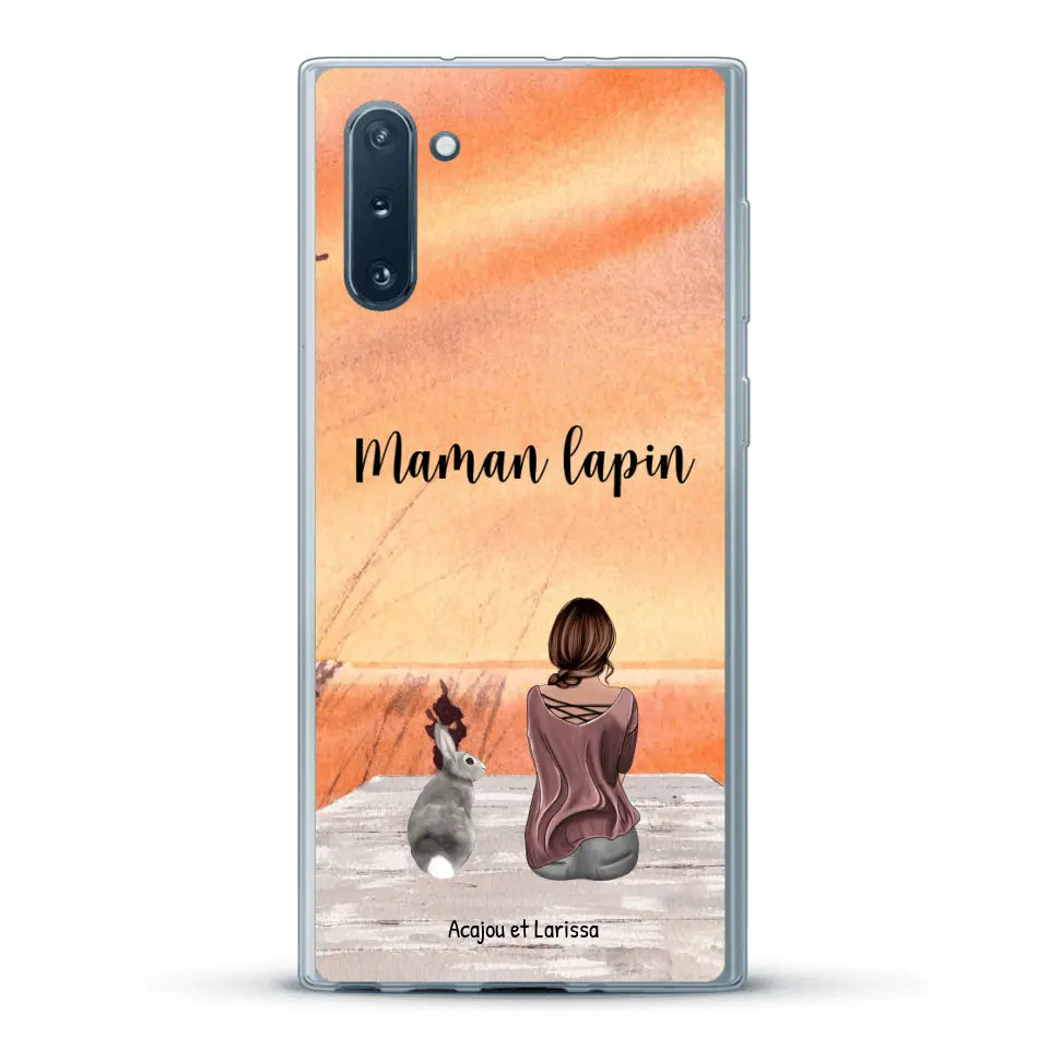 Meilleurs amis avec lapins - Coque de téléphone personnalisée