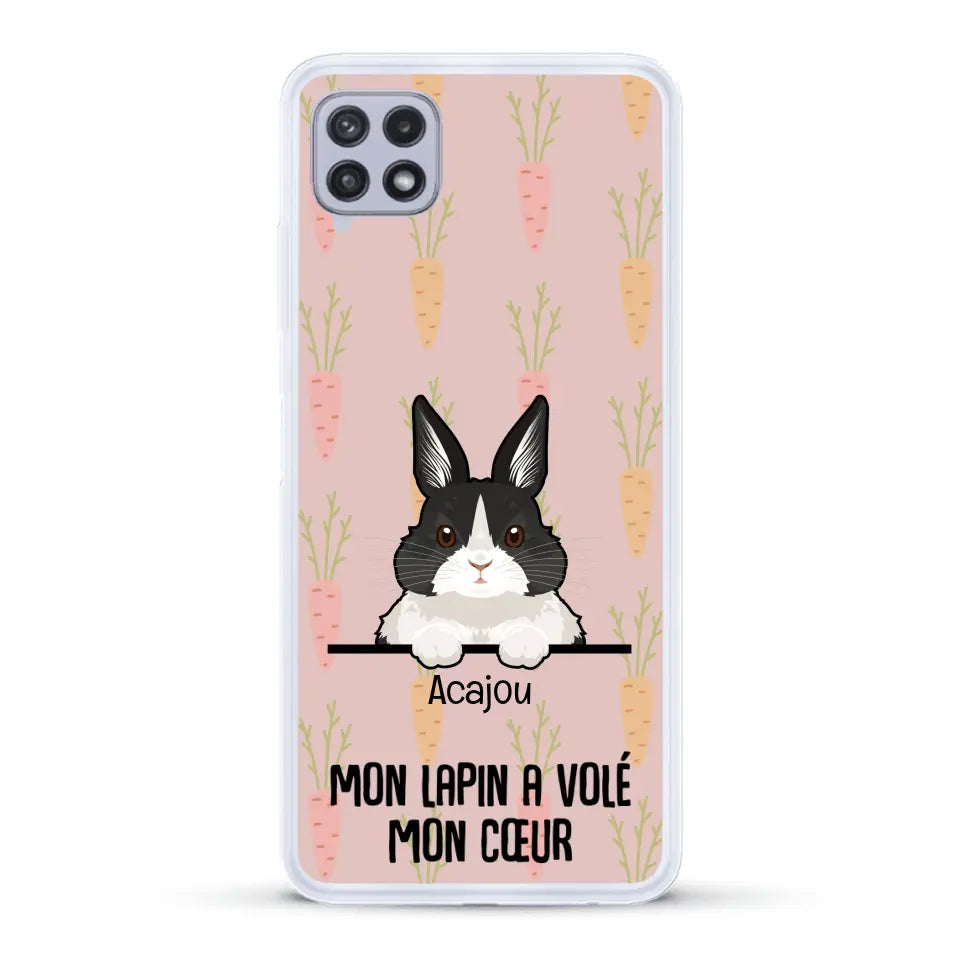 Mon lapin a volé mon cœur - Coque de téléphone personnalisée