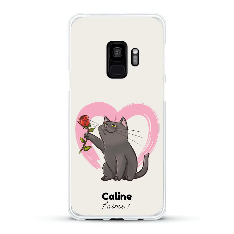 Ton chat t'aime - Coque de téléphone personnalisée