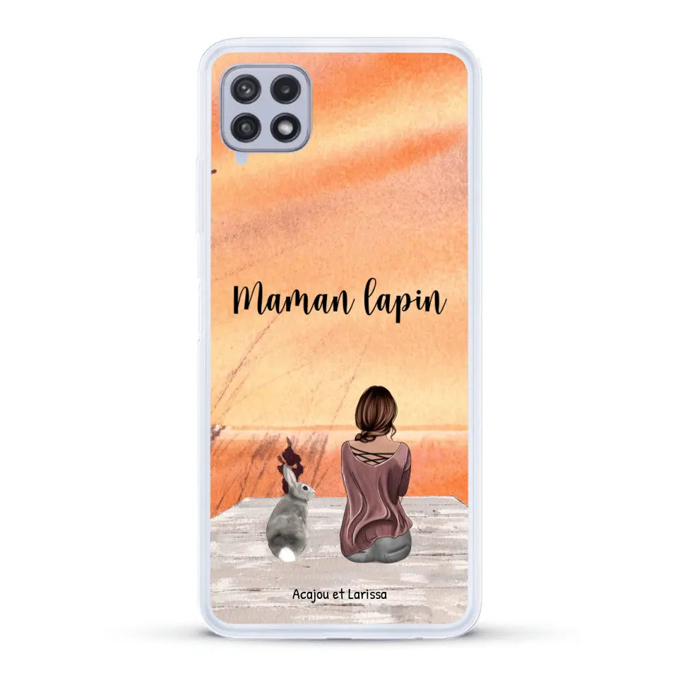 Meilleurs amis avec lapins - Coque de téléphone personnalisée