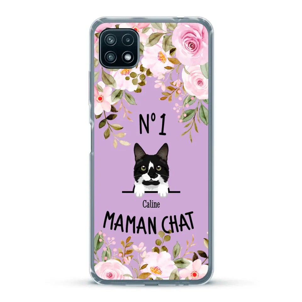 Maman chat N° 1 - Coque de téléphone personnalisée