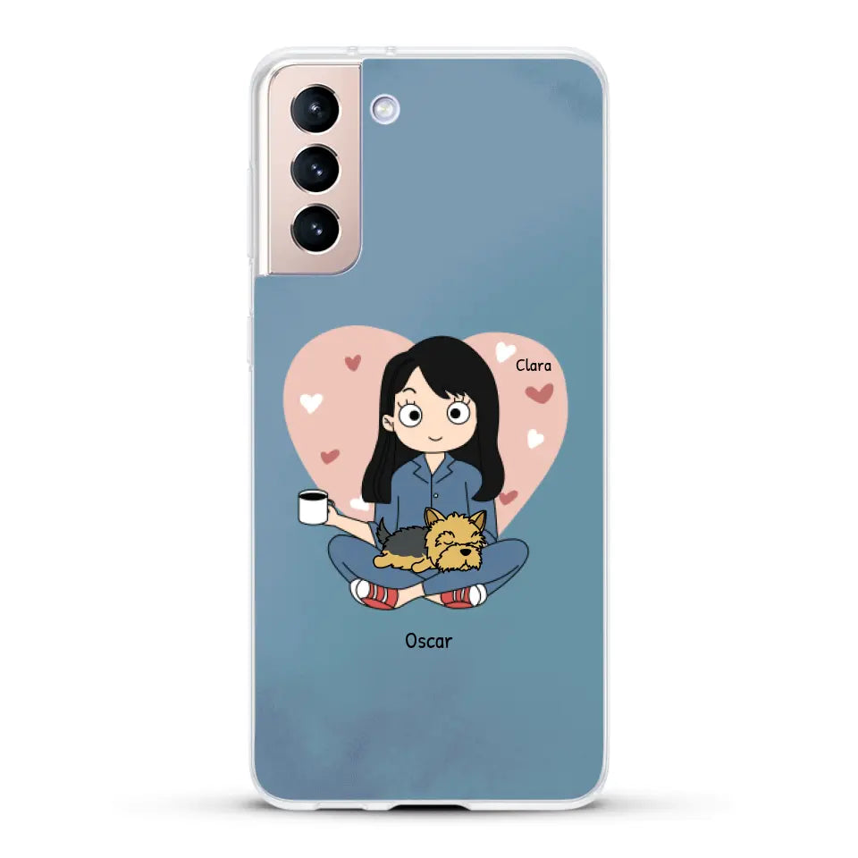 Maman chien BD - Coque de téléphone personnalisé