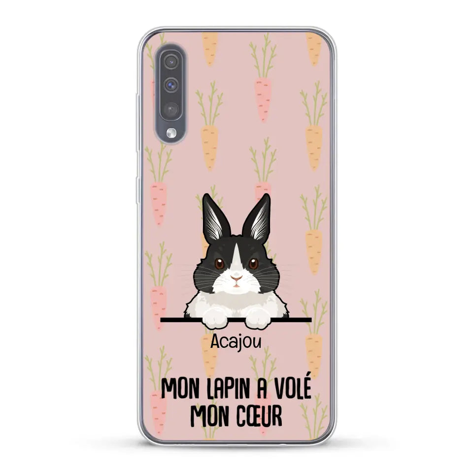 Mon lapin a volé mon cœur - Coque de téléphone personnalisée