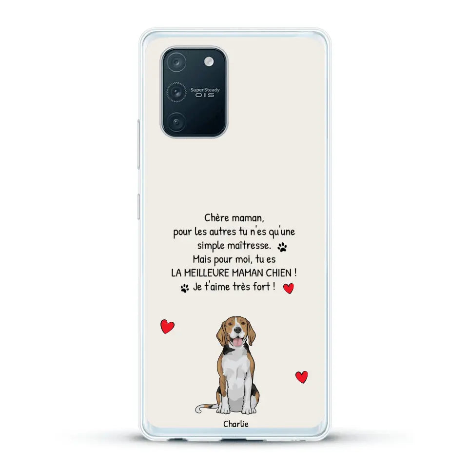 Meilleure maman chien du monde - Coque de téléphone personnalisée