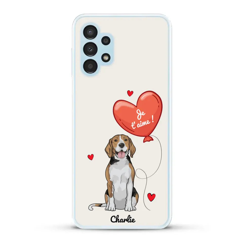 Chien avec ballon - Coque de téléphone personnalisée