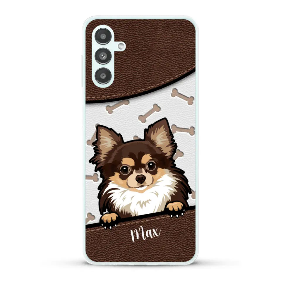 Chiens aspect cuir - Coque de téléphone personnalisée