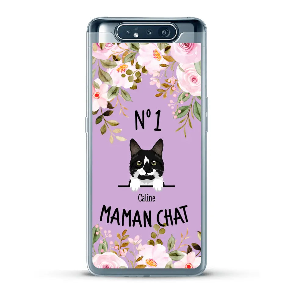 Maman chat N° 1 - Coque de téléphone personnalisée