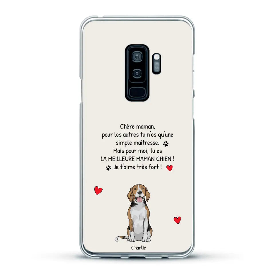 Meilleure maman chien du monde - Coque de téléphone personnalisée