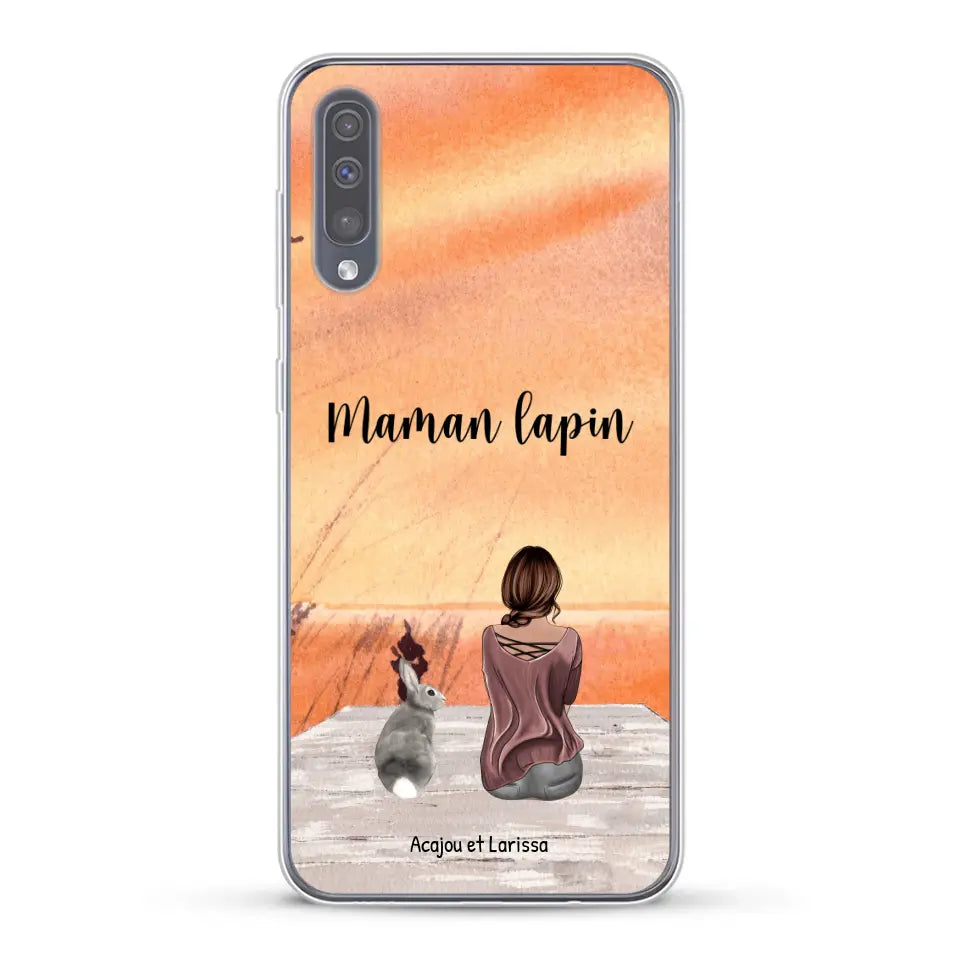 Meilleurs amis avec lapins - Coque de téléphone personnalisée