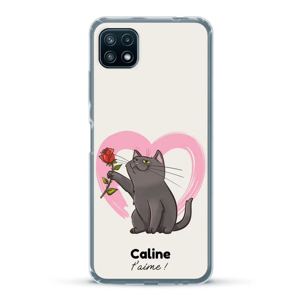 Ton chat t'aime - Coque de téléphone personnalisée