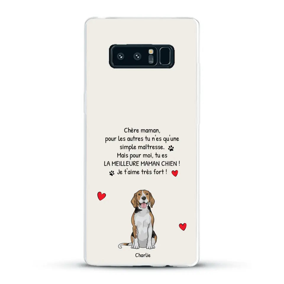 Meilleure maman chien du monde - Coque de téléphone personnalisée