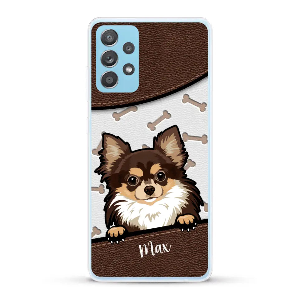 Chiens aspect cuir - Coque de téléphone personnalisée