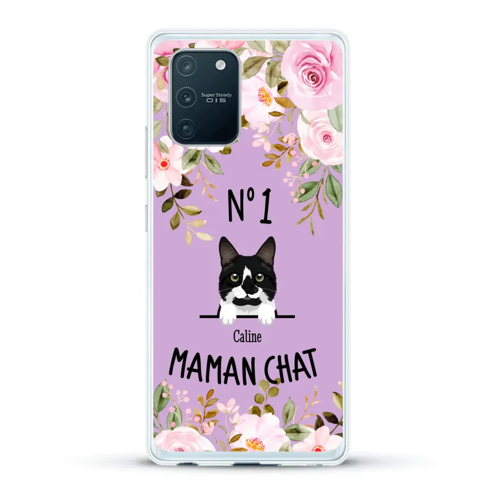 Maman chat N° 1 - Coque de téléphone personnalisée