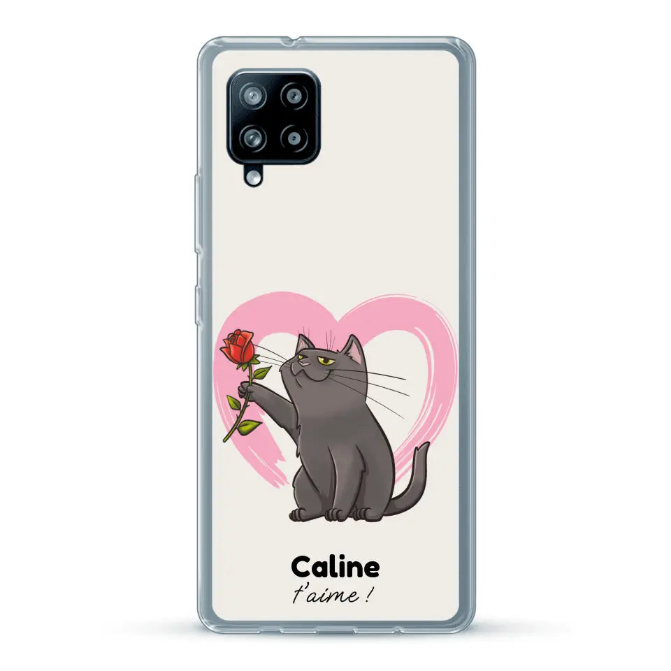 Ton chat t'aime - Coque de téléphone personnalisée