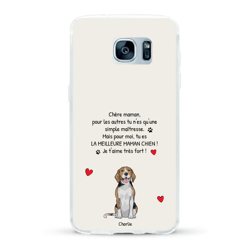 Meilleure maman chien du monde - Coque de téléphone personnalisée