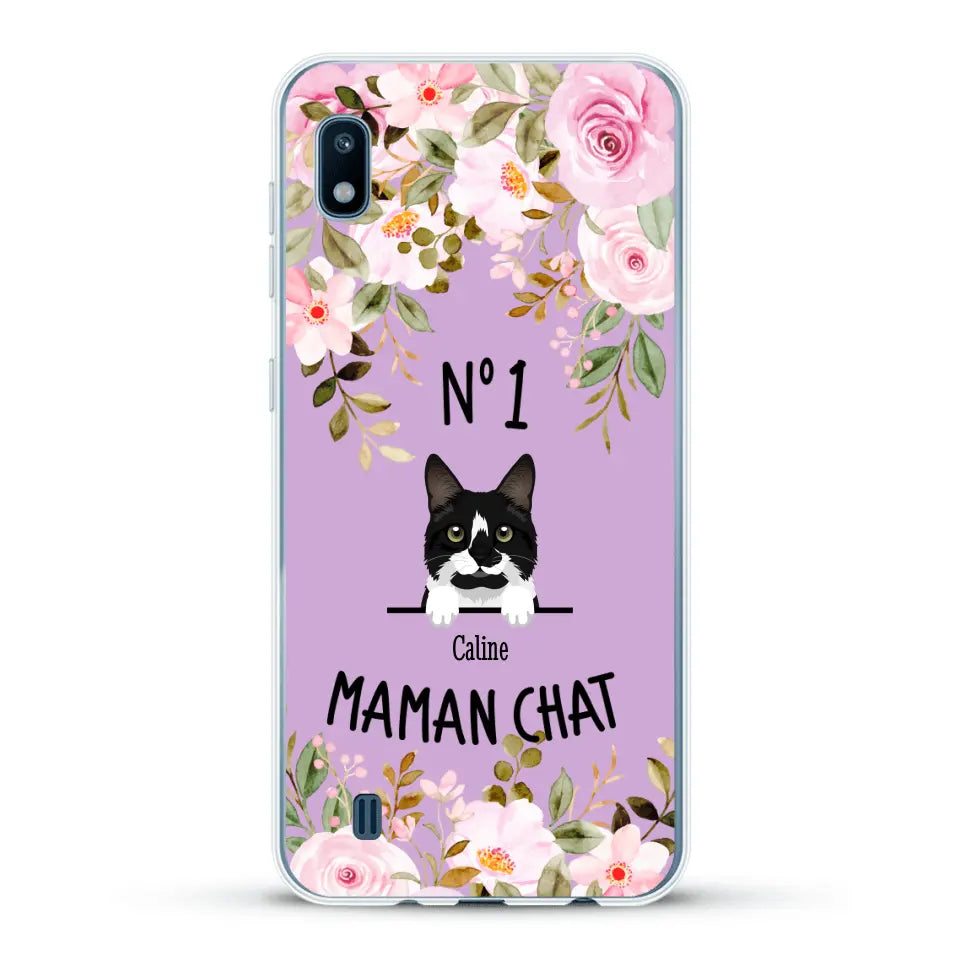 Maman chat N° 1 - Coque de téléphone personnalisée