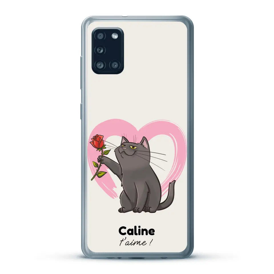 Ton chat t'aime - Coque de téléphone personnalisée