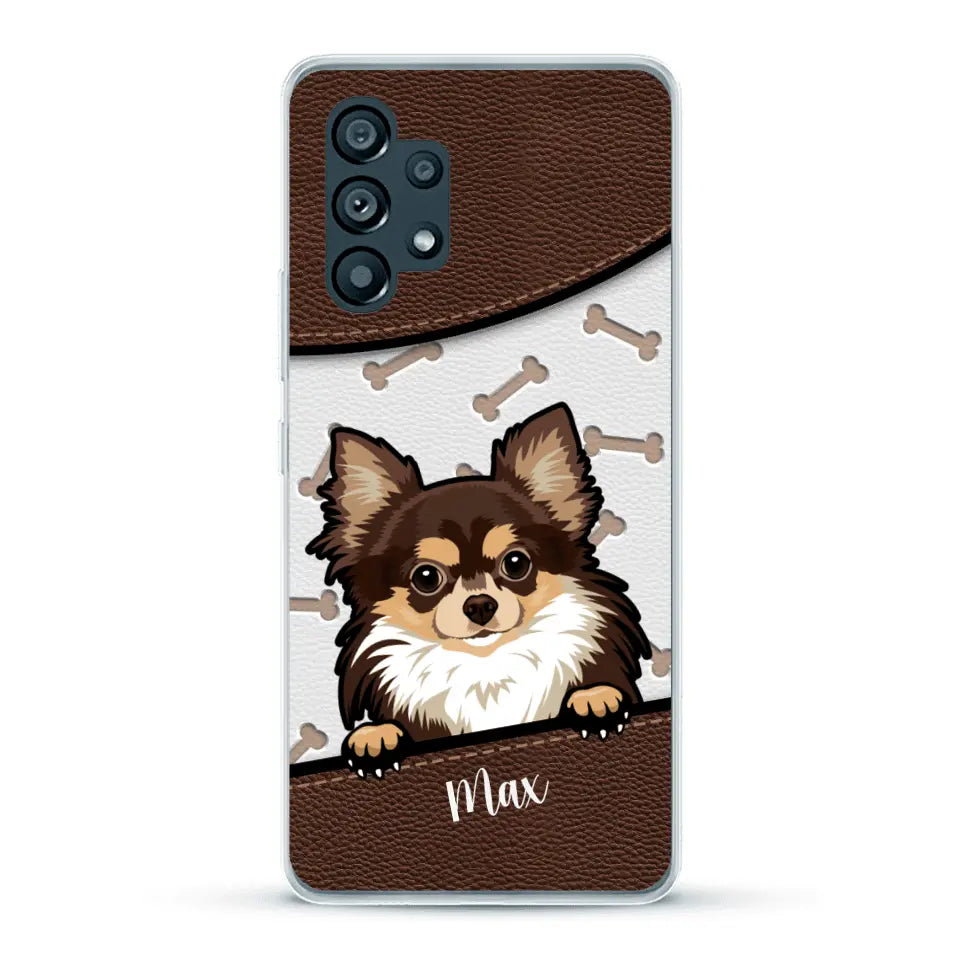 Chiens aspect cuir - Coque de téléphone personnalisée