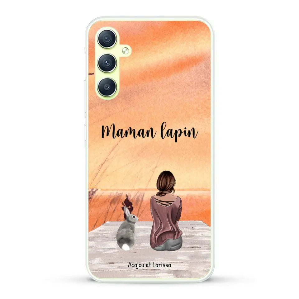 Meilleurs amis avec lapins - Coque de téléphone personnalisée