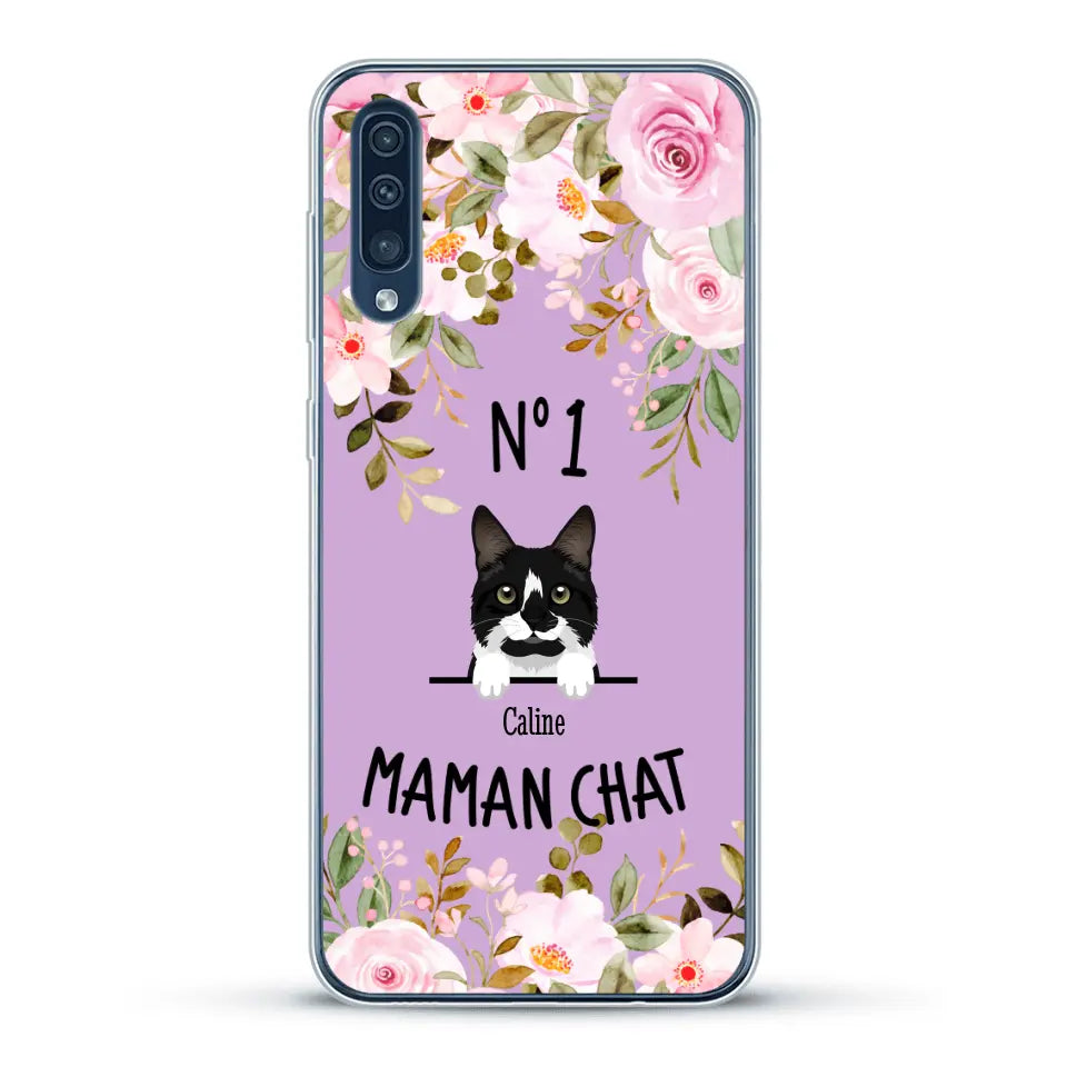 Maman chat N° 1 - Coque de téléphone personnalisée