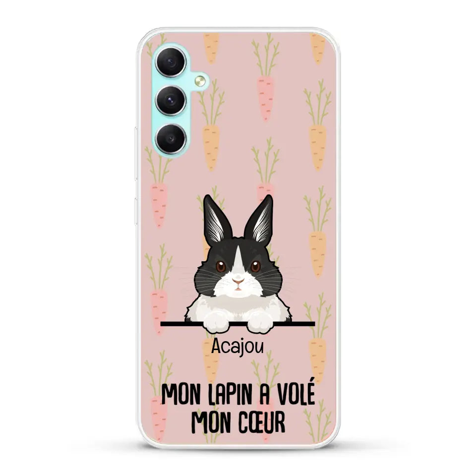 Mon lapin a volé mon cœur - Coque de téléphone personnalisée
