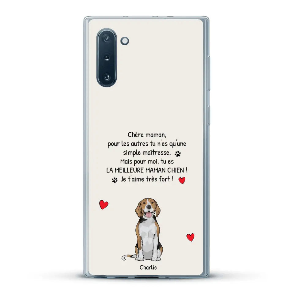 Meilleure maman chien du monde - Coque de téléphone personnalisée