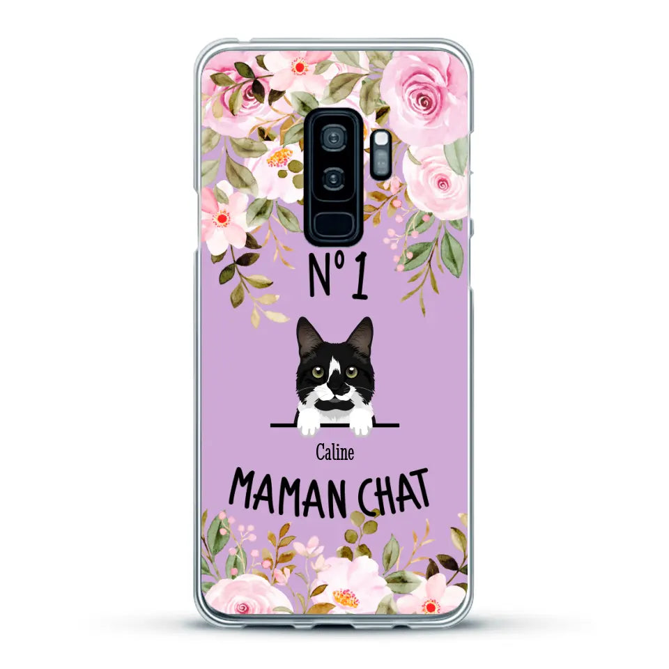 Maman chat N° 1 - Coque de téléphone personnalisée