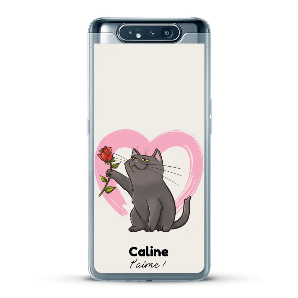 Ton chat t'aime - Coque de téléphone personnalisée