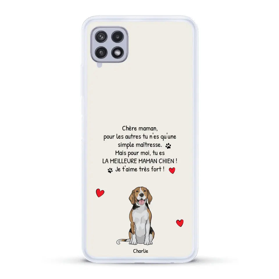 Meilleure maman chien du monde - Coque de téléphone personnalisée